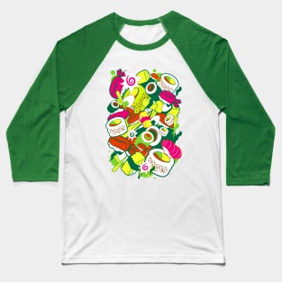 Neon Sushi Baseball T-Shirt